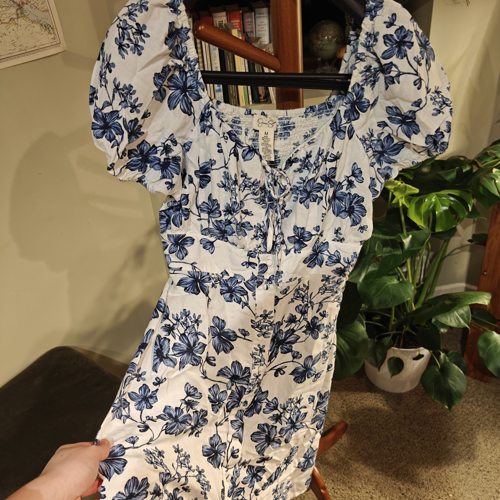 Jessica Simpson Blue Floral Dress
